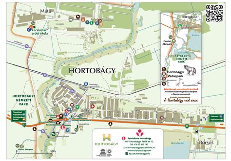 Mapa Národného parku Hortobágy s vyznačenou riekou Tisza a jazerom Tisza