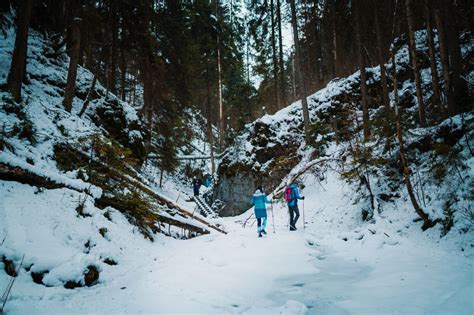 Zimná turistika v zasnežených horách