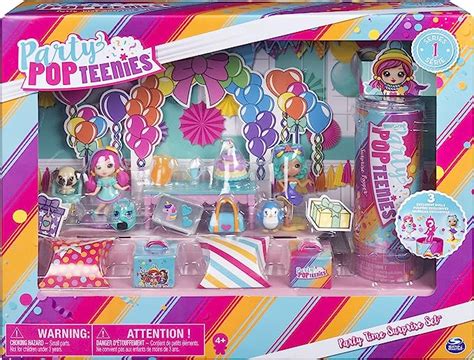 Thematic photo of Party Pop Teenies dolls playing together