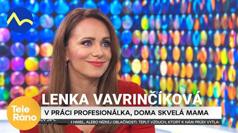 Lenka Vavrincikova ako moderatorka Televiznych novin