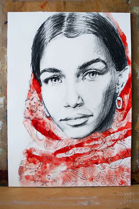 Portrét dievčaťa s tradičnou partou a ornamentami na tvári