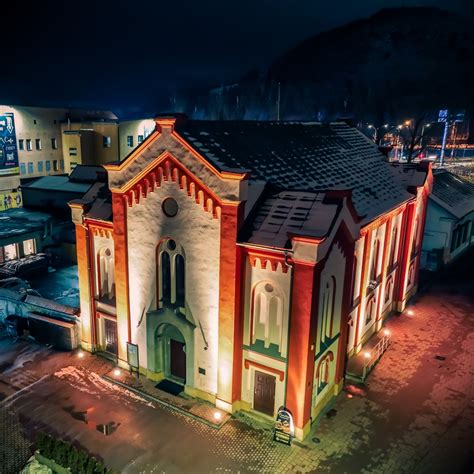fotografia synagógy v Ružomberku