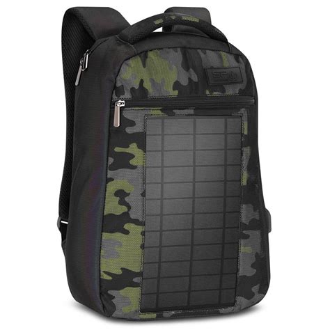 Turistický batoh so solárnym panelom