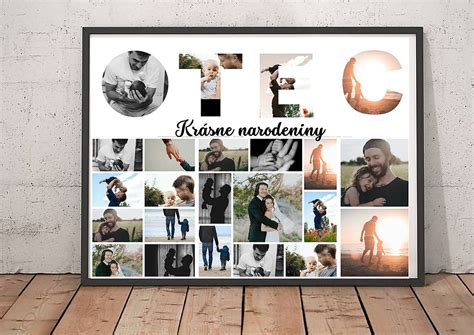 Fotokoláž rôznych spoločných fotografií v ráme