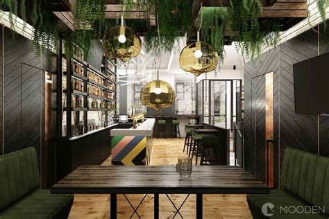 Interiér Luna Baru s retro prvkami