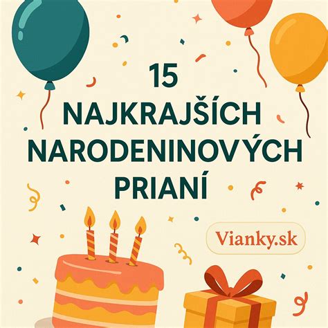 kolekcia farebných narodeninových prianí a blahoželaní