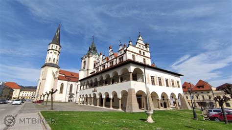 fotografia historického centra Levoče s Bazilikou sv. Jakuba
