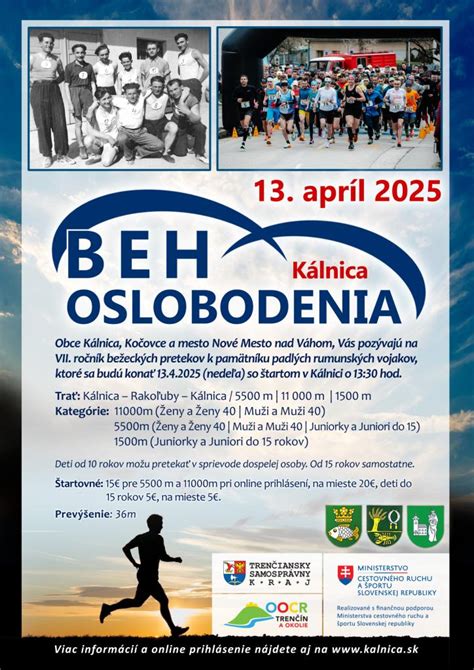 grafika s informáciami o Zoborskom silvestrovskom behu - dátum, čas, miesto