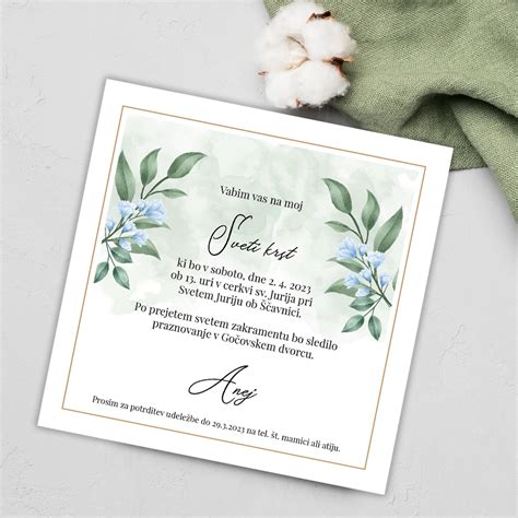 Ukážka rôznych druhov pozvánok na krst s detailmi