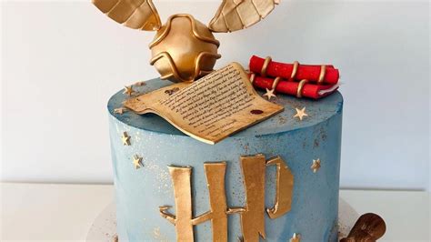 Detail torty s motívom Harryho Pottera - Zlatá strela