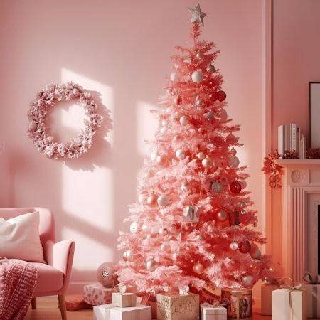 Ilustračné foto: Moderný ružový vianočný stromček