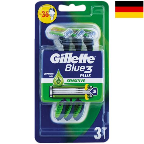 Detailná fotografia kozmetického balíčka na holenie značky Gillette.