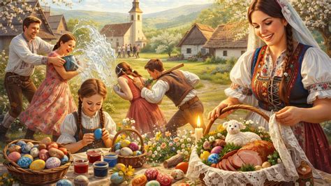 dobové fotografie z Veľkej noci na Slovensku