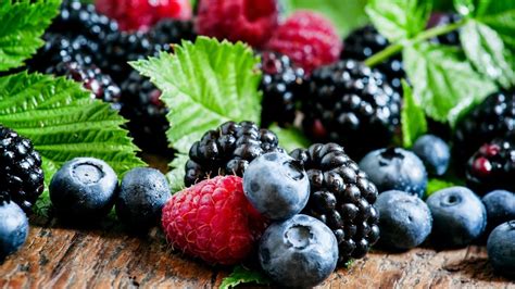 Ilustračná fotografia rôznych druhov bobuľového ovocia, ktoré sa používajú v prírodnej kozmetike.