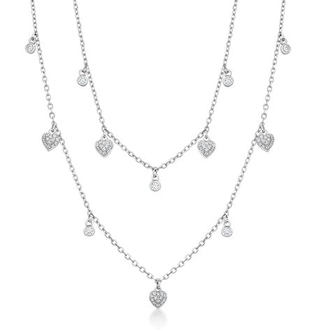 Decentný strieborný náhrdelník