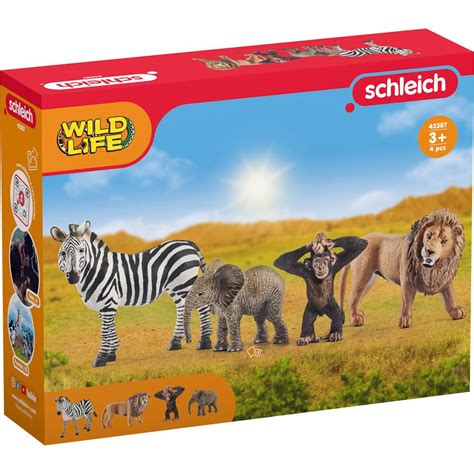 infografika zobrazujúca obsah adventného kalendára Schleich WILD LIFE